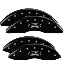 Charger l&#39;image dans la galerie, MGP 4 Caliper Covers Engraved Front &amp; Rear ST Black finish silver ch