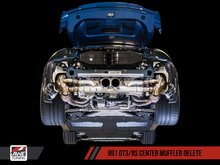 Charger l&#39;image dans la galerie, AWE Tuning Porsche 991 GT3 / RS Center Muffler Delete - Diamond Black Tips