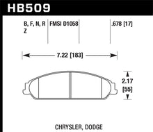 Carica l'immagine nel visualizzatore di Gallery, Hawk 05 Chrysler 300C w/ Perf. and HD Suspension HPS Street Front Brake Pads