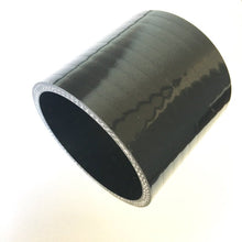 Load image into Gallery viewer, Stainless Bros 3.0in Straight 4-Ply Silicone Coupler - Black