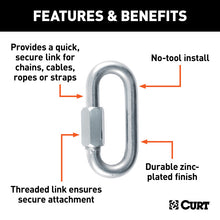 Cargar imagen en el visor de la galería, Curt 3300lb Threaded Link Packaged