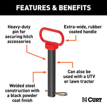 Load image into Gallery viewer, Curt 1in Clevis Pin w/Handle and Clip