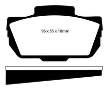 Carica l&#39;immagine nel visualizzatore di Gallery, EBC 66-67 Saab Sonnet 0.8 Greenstuff Front Brake Pads