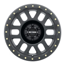 Cargar imagen en el visor de la galería, Method MR309 Grid 18x9 +18mm Offset 6x135 94mm CB Matte Black Wheel