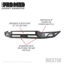 गैलरी व्यूवर में इमेज लोड करें, Westin 15-19 Chevrolet Silverado 2500/3500 Pro-Mod Front Bumper - Textured Black
