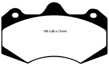 Laden Sie das Bild in den Galerie-Viewer, EBC 01-04 Aston Martin Vanquish 5.9 (AP Caliper) Yellowstuff Front Brake Pads