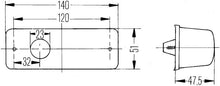 Cargar imagen en el visor de la galería, Hella Lamp Zbl Rh 2Bm