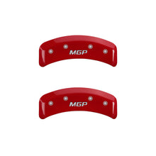 Charger l&#39;image dans la galerie, MGP 4 Caliper Covers Engraved Front &amp; Rear MGP Red Finish Silver Char 1988 Chevrolet Corvette