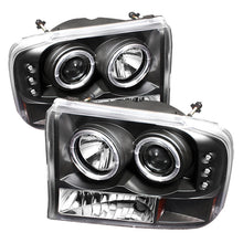 Carica l&#39;immagine nel visualizzatore di Gallery, Spyder Ford F250 Super Duty 99-04 Projector Version 2 LED Halo LED Blk PRO-YD-FF25099-1P-G2-BK