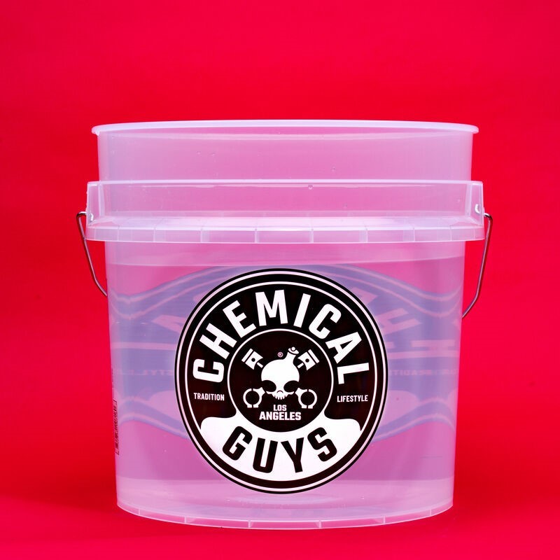 Chemical Guys Heavy Duty Ultra Clear Detailing Bucket - Single