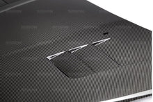 Carica l&#39;immagine nel visualizzatore di Gallery, Seibon 15-16 Ford Focus TS-Style Gloss Finish Carbon Fiber Hood
