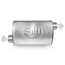 Load image into Gallery viewer, Stainless Works 2in ID OFFSET INLET/ 2in OD OFFSET OUTLET (ON OPPOSITE SIDES) 4inX8in