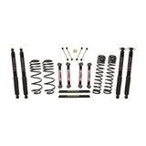 Skyjacker 03-06 Jeep TJ 4in D-Rate Long Travel Kit w/ OE FR/RR Lower Flex Links/Black Max Shocks