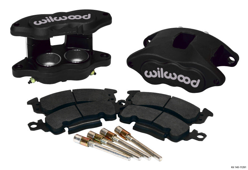 Wilwood D52 Front Caliper Kit - Black Ano 2.00 / 2.00in Piston 1.04in Rotor