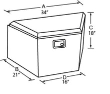 Laden Sie das Bild in den Galerie-Viewer, Lund Universal Aluminum Trailer Tongue Storage Box - Brite
