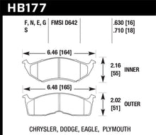 गैलरी व्यूवर में इमेज लोड करें, Hawk 95-99 Dodge Neon / 96-99 Plymouth Neon DTC-60 Front Brake Pads
