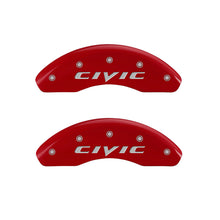 Charger l&#39;image dans la galerie, MGP 4 Caliper Covers Engraved Front &amp; Rear Mgp Yellow Finish Black Char 2008 Honda Civic