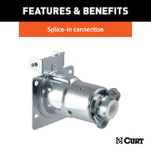 Load image into Gallery viewer, Curt 7-Way RV Blade Connector Socket (Vehicle Side Diecast Metal)