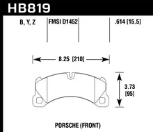 Carica l'immagine nel visualizzatore di Gallery, Hawk 11-13 Porsche Cayenne HPS 5.0 Front Brake Pads