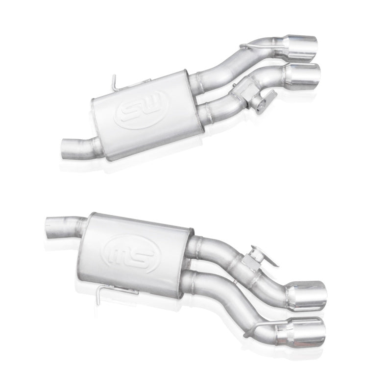 Stainless Works 2016-18 Cadillac CTS-V Sedan Axleback System Dual-Mode Turbo Mufflers 4in Tips - 2to4wheels