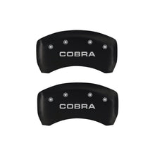 Charger l&#39;image dans la galerie, MGP Rear set 2 Caliper Covers Engraved Rear Cobra Red finish silver ch