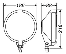 Charger l&#39;image dans la galerie, Hella Rallye 1000 Series 12V/55W Black Magic Driving Lamp
