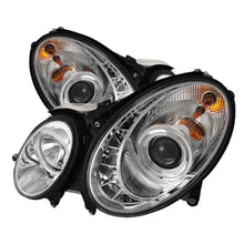 Laden Sie das Bild in den Galerie-Viewer, Spyder Mercedes Benz E-Class 03-06 Projector Headlights Halogen - DRL Chrm PRO-YD-MBW21103-DRL-C