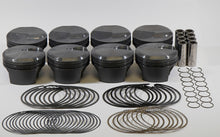 Carica l&#39;immagine nel visualizzatore di Gallery, Mahle MS Piston Set BBC 466ci 4.310in Bore 4.00in Stroke 6.385in Rod .990 Pin 48cc 13.0 CR Set of 8