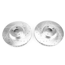 Carica l&#39;immagine nel visualizzatore di Gallery, Power Stop 17-18 Mercedes-Benz C43 AMG Front Evolution Drilled &amp; Slotted Rotors - Pair