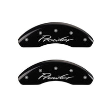 Charger l&#39;image dans la galerie, MGP 4 Caliper Covers Engraved Front &amp; Rear Prowler Black finish silver ch