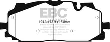 Carica l&#39;immagine nel visualizzatore di Gallery, EBC 2016+ Audi Q7 Yellowstuff Front Brake Pads