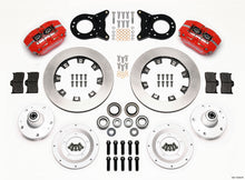 गैलरी व्यूवर में इमेज लोड करें, Wilwood Dynapro Dust-Boot Front Kit 12.19in Red 1965-1969 Mustang Disc &amp; Drum Spindle