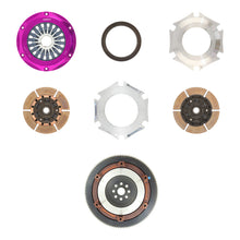 Carica l&#39;immagine nel visualizzatore di Gallery, Exedy 2004-2014 Subaru Impreza WRX STI H4 Hyper Twin Cerametallic Clutch Sprung Center Disc Pull