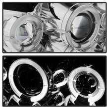 Charger l&#39;image dans la galerie, Spyder Ford Mustang 99-04 Projector Headlights LED Halo Chrome High H1 Low H1 PRO-YD-FM99-1PC-AM-C