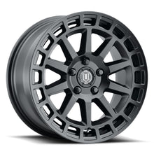 गैलरी व्यूवर में इमेज लोड करें, ICON Journey 17x8.5 5x108 38mm Offset 6in BS Satin Black Wheel