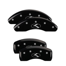 Charger l&#39;image dans la galerie, MGP 4 Caliper Covers Engraved Front &amp; Rear Circle K/Kia Black Finish Silver Char 2013 Kia Optima