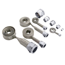 Cargar imagen en el visor de la galería, Spectre MagnaBraid 304SS Braided Sleeving Kit - Chrome End Caps