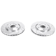 Carica l&#39;immagine nel visualizzatore di Gallery, Power Stop 17-19 Chrysler Pacifica Front Evolution Drilled &amp; Slotted Rotors - Pair