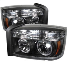 गैलरी व्यूवर में इमेज लोड करें, Spyder Dodge Dakota 05-07 Projector Headlights LED Halo Black High H1 Low H1 PRO-YD-DDAK05-BK