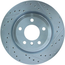 Laden Sie das Bild in den Galerie-Viewer, StopTech Select Sport 07-13 BMW 335i Slotted &amp; Drilled Vented Left Rear Brake Rotor