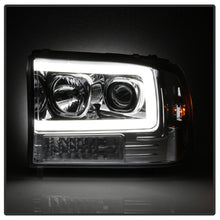 Charger l&#39;image dans la galerie, Spyder 99-04 Ford F-250 Super Duty Light Bar Projector Headlights - Chrome (PRO-YD-FF25099V2-LB-C)