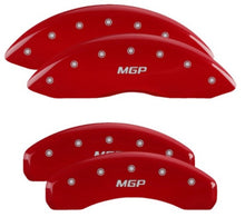 Charger l&#39;image dans la galerie, MGP 4 Caliper Covers Engraved Front &amp; Rear MGP Red Finish Silver Char 2019 Nissan Armada