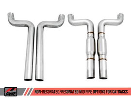 AWE Tuning 16-19 Chevy Camaro SS Non-Resonated Axle Back to Cat Back Conversion Kit