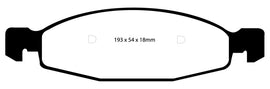 EBC 99-02 Jeep Grand Cherokee 4.0 (ATE) Yellowstuff Front Brake Pads
