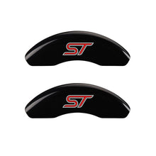 Charger l&#39;image dans la galerie, MGP 4 Caliper Covers Engraved Front &amp; Rear No bolts/ST Black finish silver ch