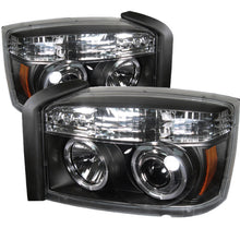 गैलरी व्यूवर में इमेज लोड करें, Spyder Dodge Dakota 05-07 Projector Headlights LED Halo Black High H1 Low H1 PRO-YD-DDAK05-BK