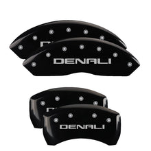 Laden Sie das Bild in den Galerie-Viewer, MGP 4 Caliper Covers Engraved Front &amp; Rear SSR Black finish silver ch