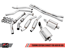 Cargar imagen en el visor de la galería, AWE Tuning Audi B9 SQ5 Resonated Touring Edition Cat-Back Exhaust - No Tips (Turn Downs)