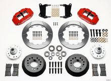 गैलरी व्यूवर में इमेज लोड करें, Wilwood Narrow Superlite 6R Front Hub Kit 12.88in Red 67-69 Camaro 64-72 Nova Chevelle