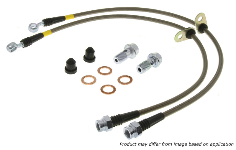 StopTech 2012 Jeep Grand Cherokee (all) Stainless Steel Rear Brake Lines